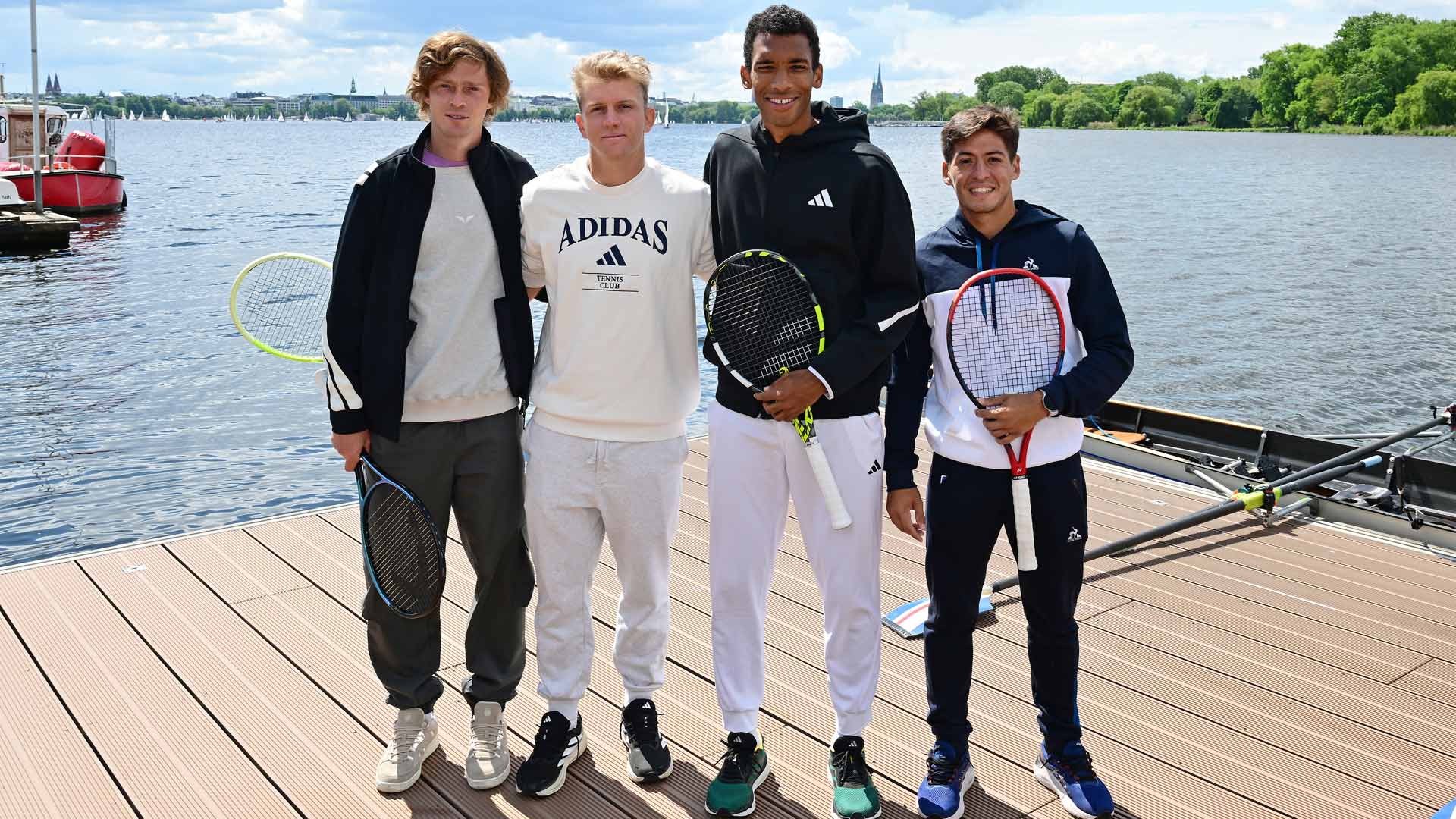 Rublev, Auger-Aliassime row on lake in Hamburg: 'I've never been so focused'
