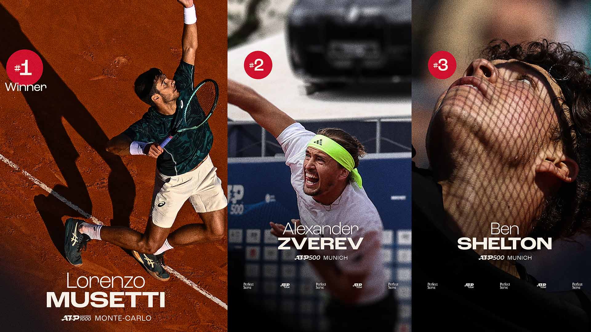 El misil de Musetti en Montecarlo es el Servicio perfecto ATP de Stella en abril