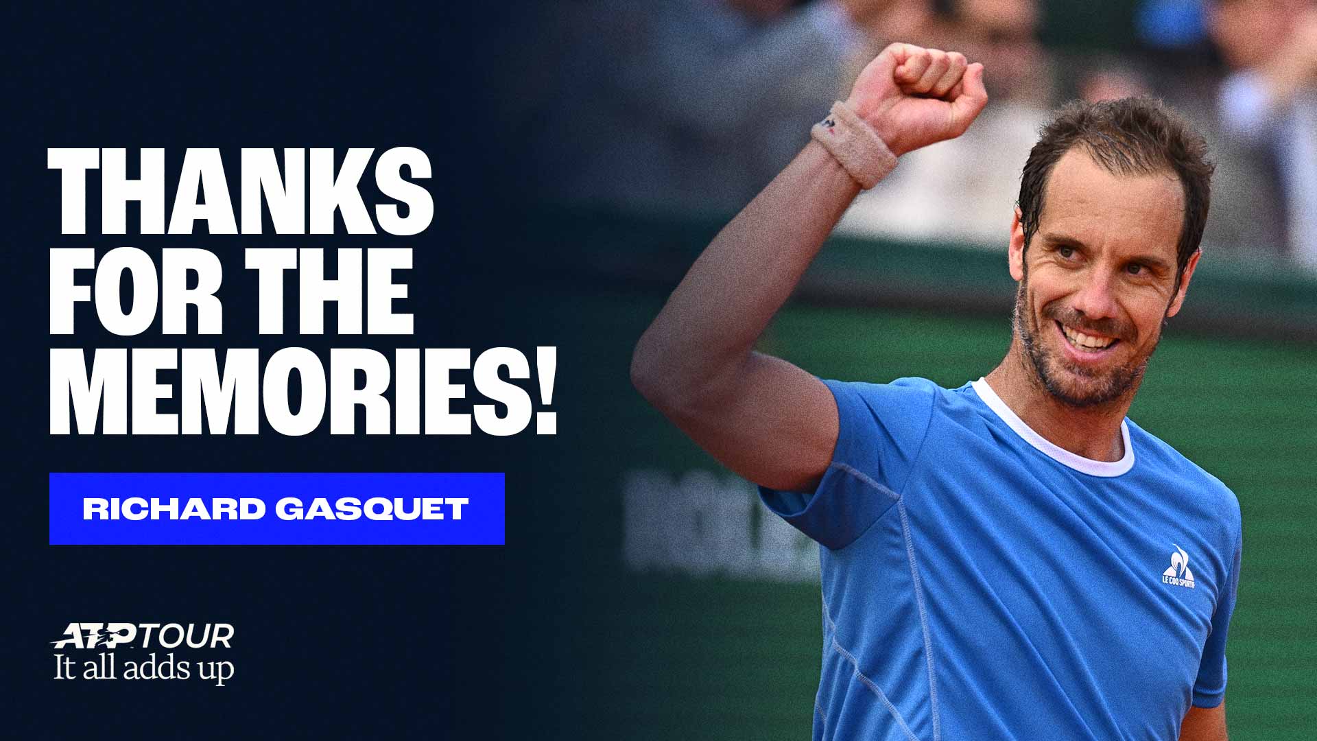 Richard Gasquet, que se despide en Roland Garros, participa en el torneo por 22ª vez.