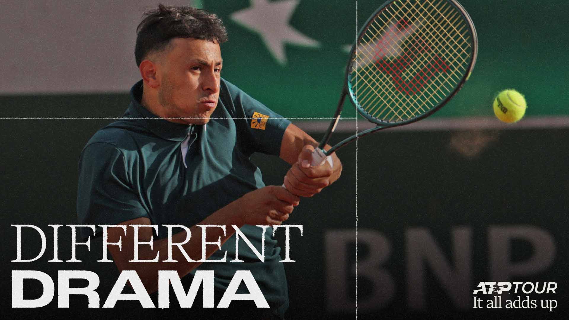 Emilio Nava is competing in the Roland Garros main draw for the second time.