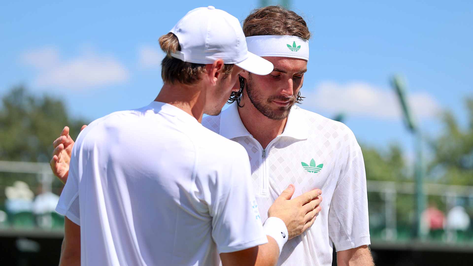 Tsitsipas retires due to back injury, French qualifier Royer advances