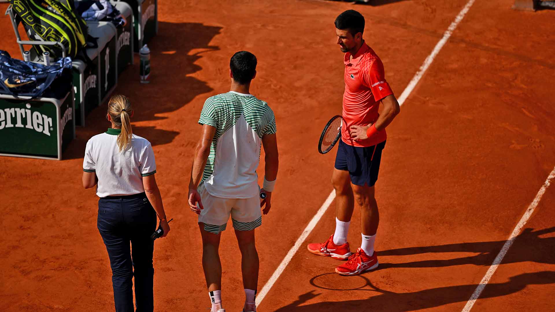 Caros Alcaraz/Novak Djokovic