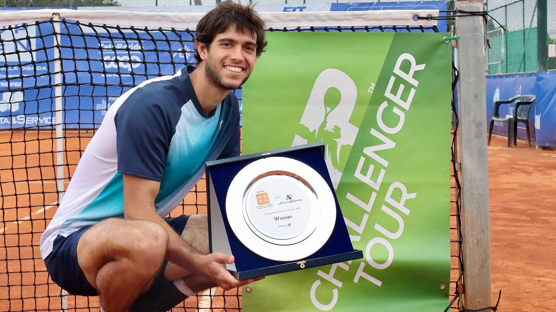Nuno Borges merebut gelar ATP Challenger Tour keduanya di Barletta, Italia pada April 2022.
