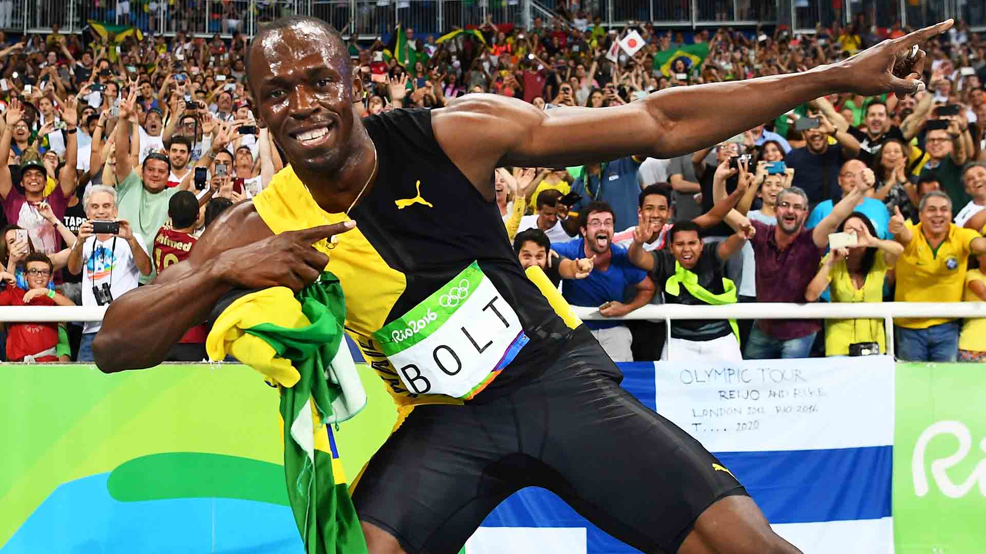 Usain Bolt is the only sprinter in history to win 100m and 200m gold medals in three consecutive editions of the Olympic Games.