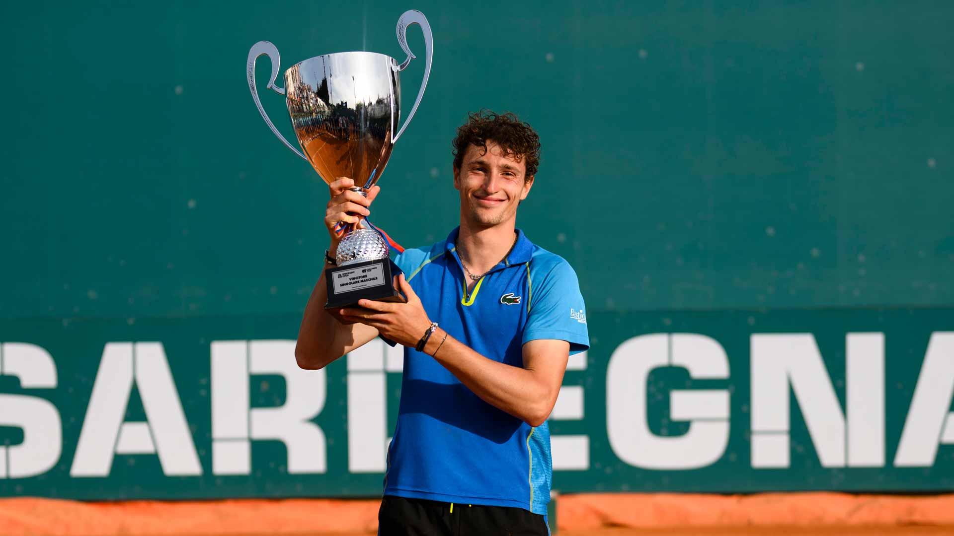 Ugo Humbert is crowned champion at the Cagliari Challenger.