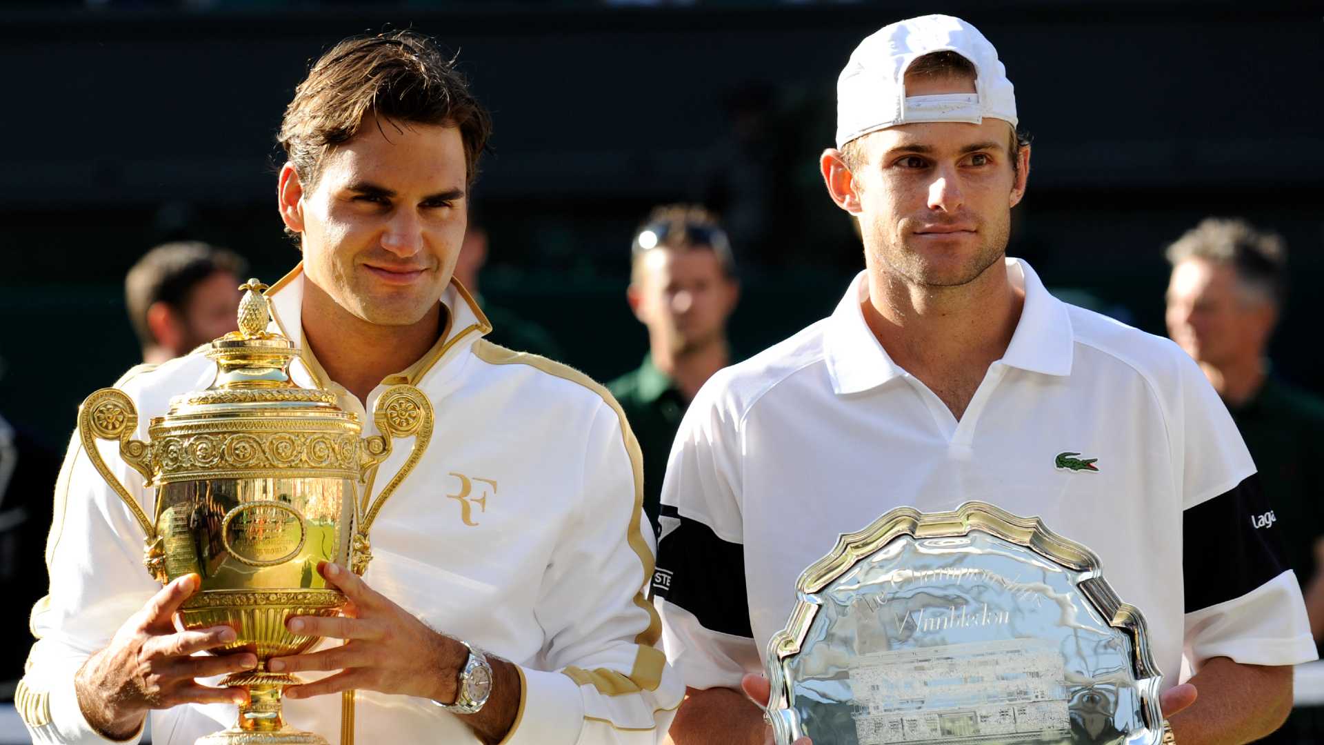 Roger Federer and Andy Roddick