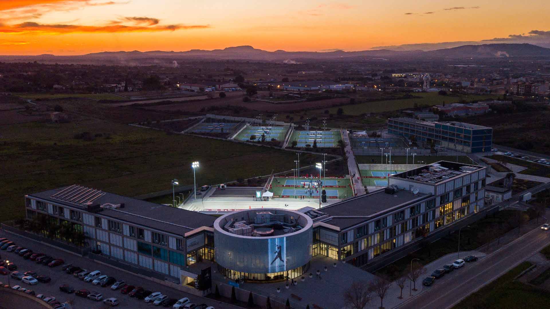 The world-class academy facilities stand out during the ATP Challenger Tour event.