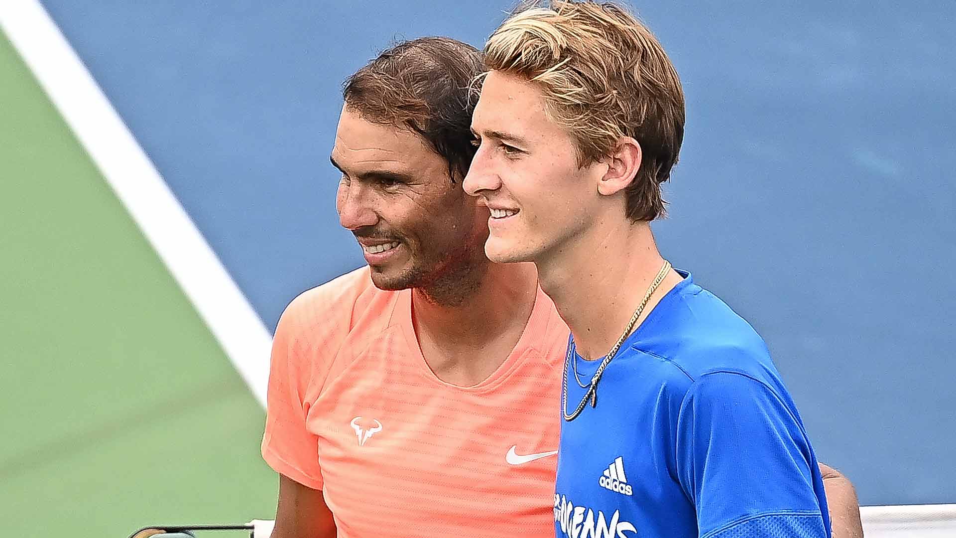 Rafael Nadal and Sebastian Korda