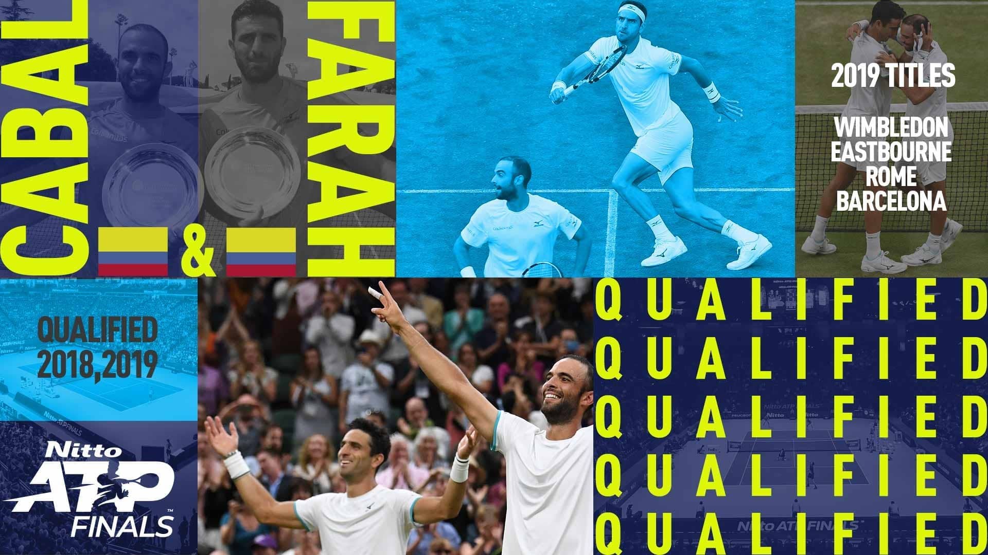 Juan Sebastian Cabal and Robert Farah have qualified for the Nitto ATP Finals for the second consecutive year.
