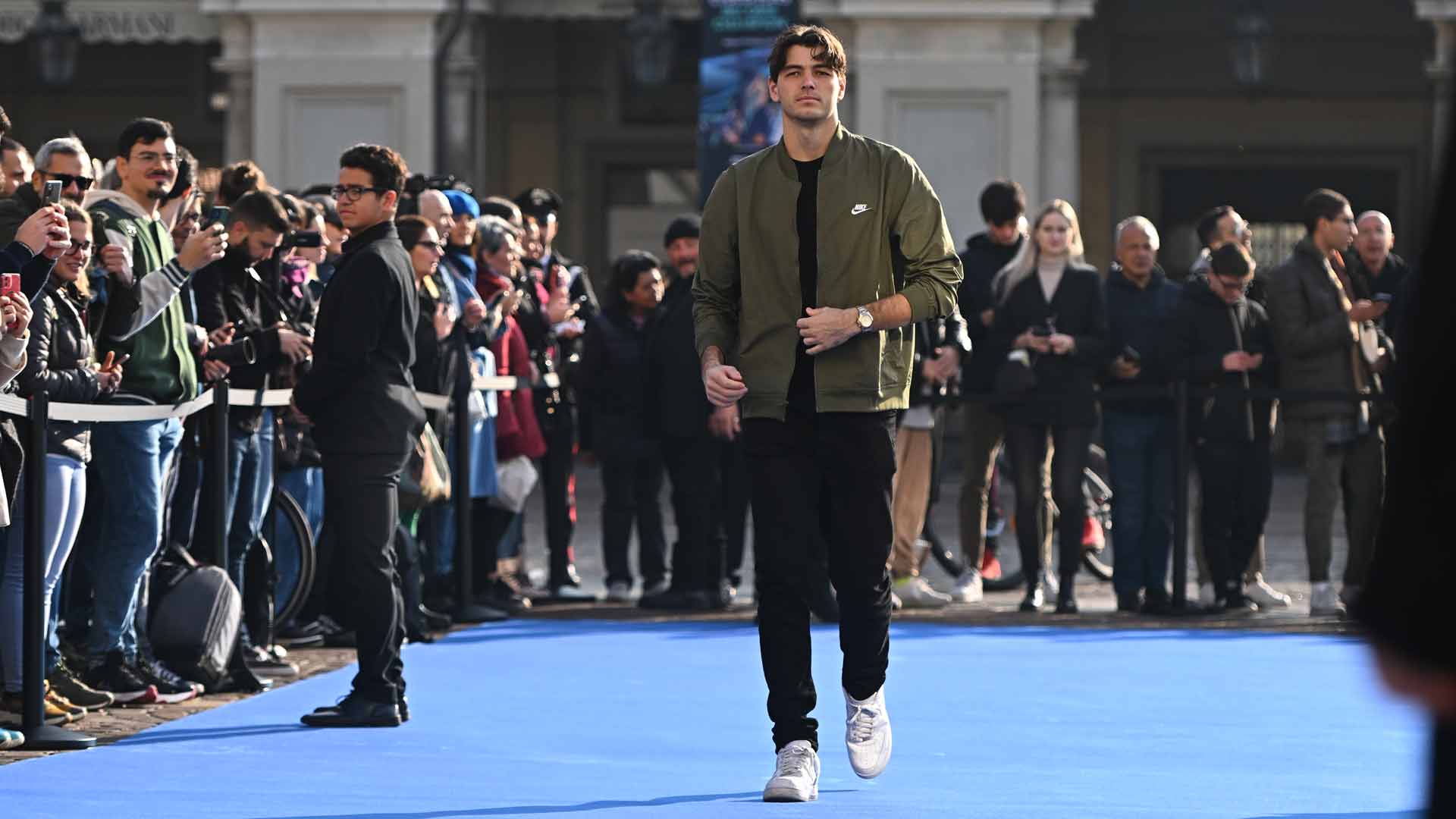 Taylor Fritz in Turin, Italy for the 2022 Nitto ATP Finals.