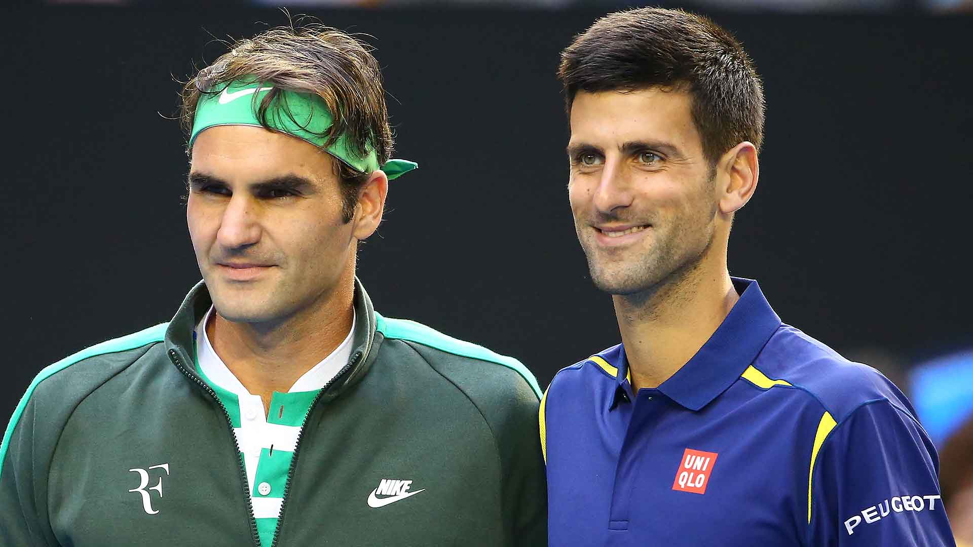 Roger Federer and Novak Djokovic, 2016 Australian Open
