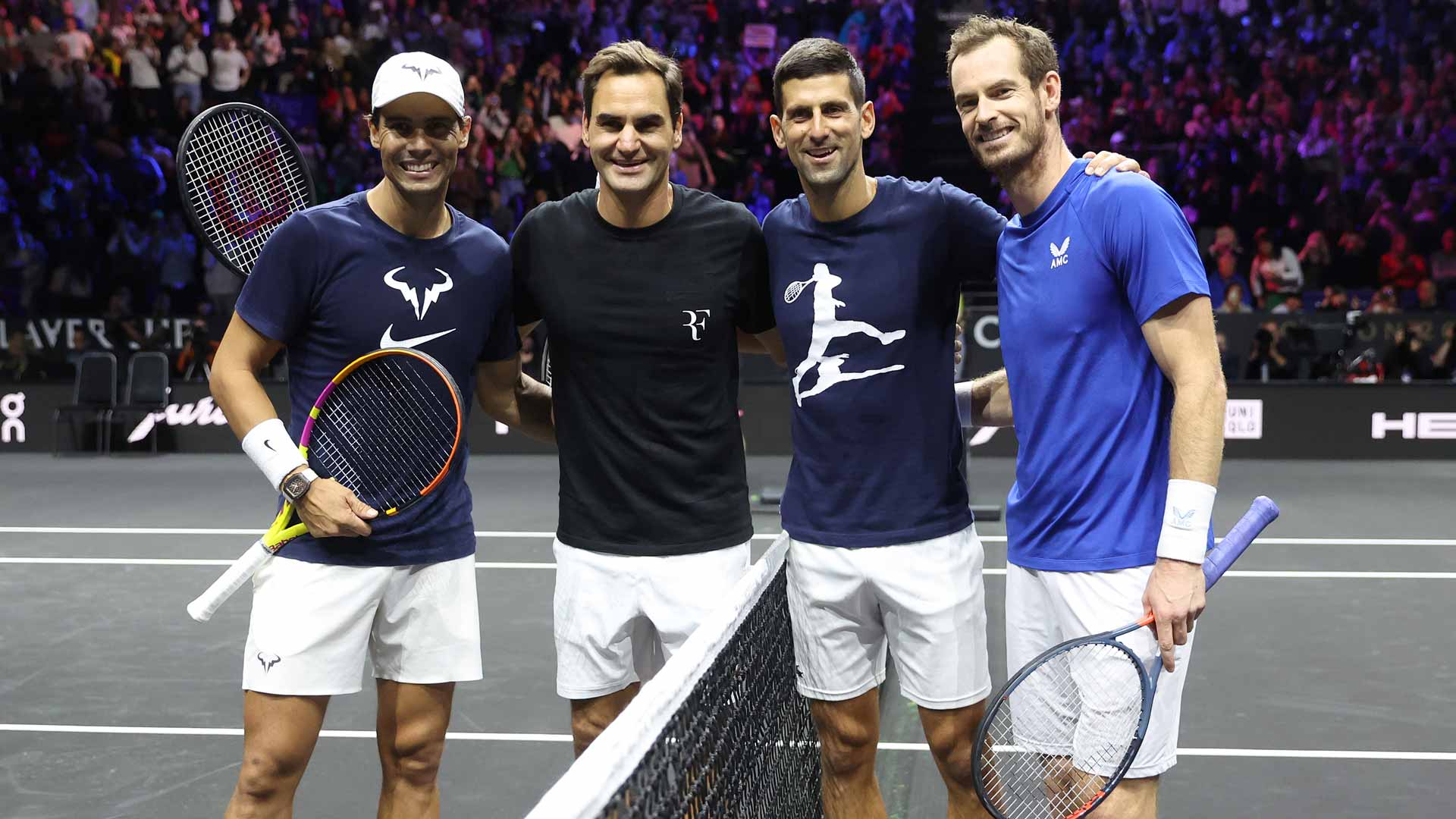 Rafael Nadal, Roger Federer, Novak Djokovic and Andy Murray