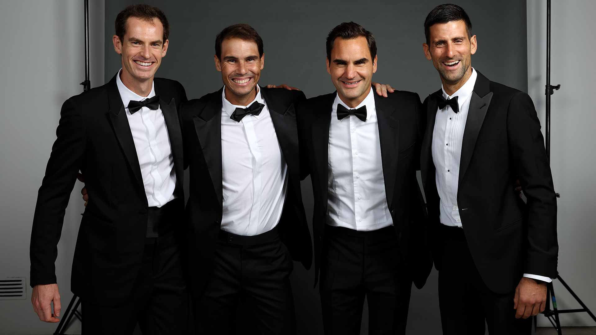 Andy Murray, Rafael Nadal, Roger Federer and Novak Djokovic