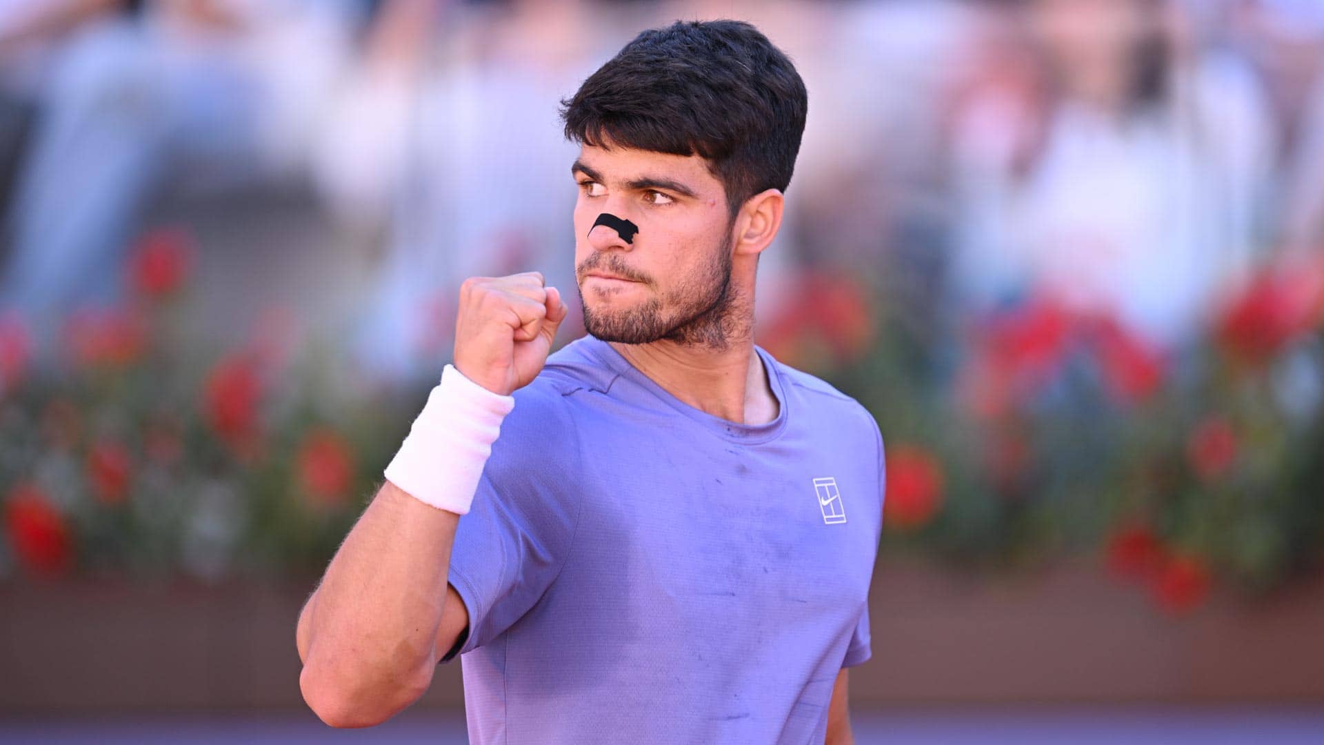 Carlos Alcaraz has lost just one set on the way to the Rome final.