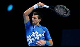 Djokovic Nitto ATP Finals Day 7 Forehand