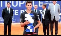 Dominic Thiem wins his first ATP World Tour title in Nice after beating Leonardo Mayer.