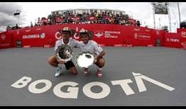 Edouard Roger-Vasselin and Radek Stepanek win their first team title in Bogota.