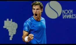Diego Schwartzman won his fifth title of the year in Sao Paulo.