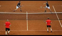 Andy y Jamie Murray lograron una victoria en dobles ante Bélgica.