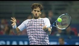 Feliciano Lopez hit 12 aces on his way past Nick Kyrgios in Kuala Lumpur.