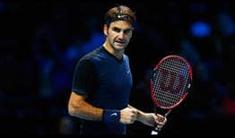 Roger Federer opens with a win over Tomas Berdych ahead of a clash with Novak Djokovic