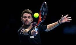 Stan Wawrinka fell to Roger Federer in the semi-finals a The O2 for the second year running
