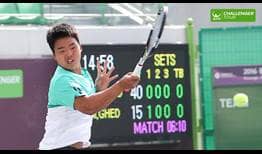 Korean teenager Yunseong Chung is starting to make inroads on the ATP Challenger Tour 