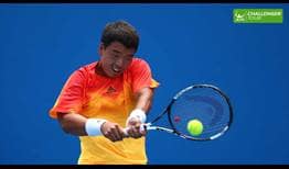 Korean teenager Yunseong Chung is making inroads on the ATP Challenger Tour. 