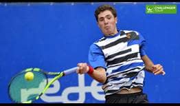 Ernesto Escobedo reached his first ATP Challenger Tour final this week in Sao Paulo.