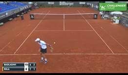 Blaz Rola produced a stunning behind-the-back winner at the ATP Challenger Tour event in Heilbronn, Germany.