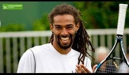 Dustin Brown is getting his grass court season off to a great start at the ATP Challenger Tour event in Manchester.