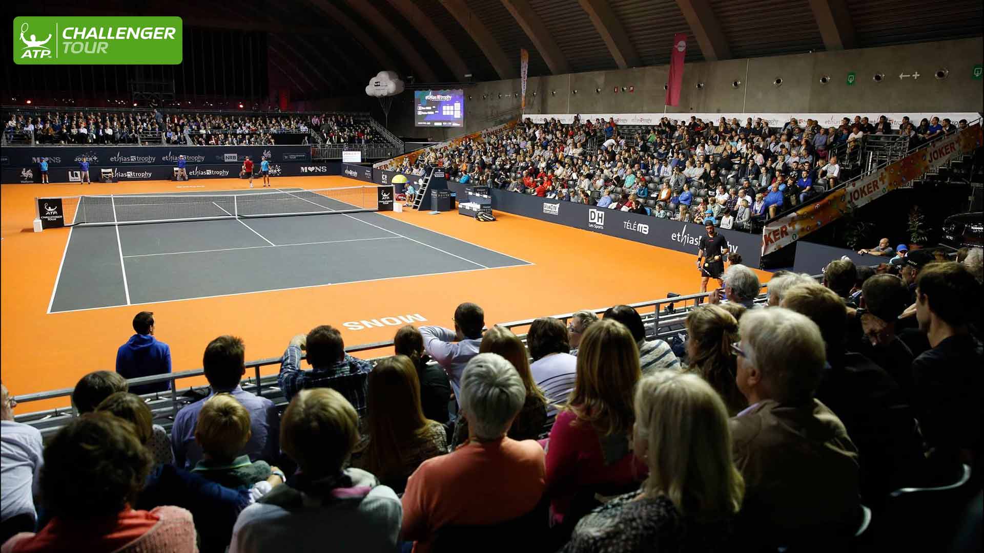 Packed crowds watch the action in Mons.
