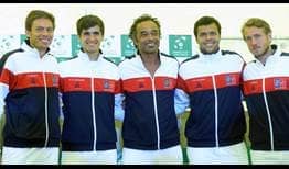 Nicolas Mahut, Pierre-Hugues Herbert, captain Yannick Noah, Jo-Wilfried Tsonga and Lucas Pouille will compete for France this week.