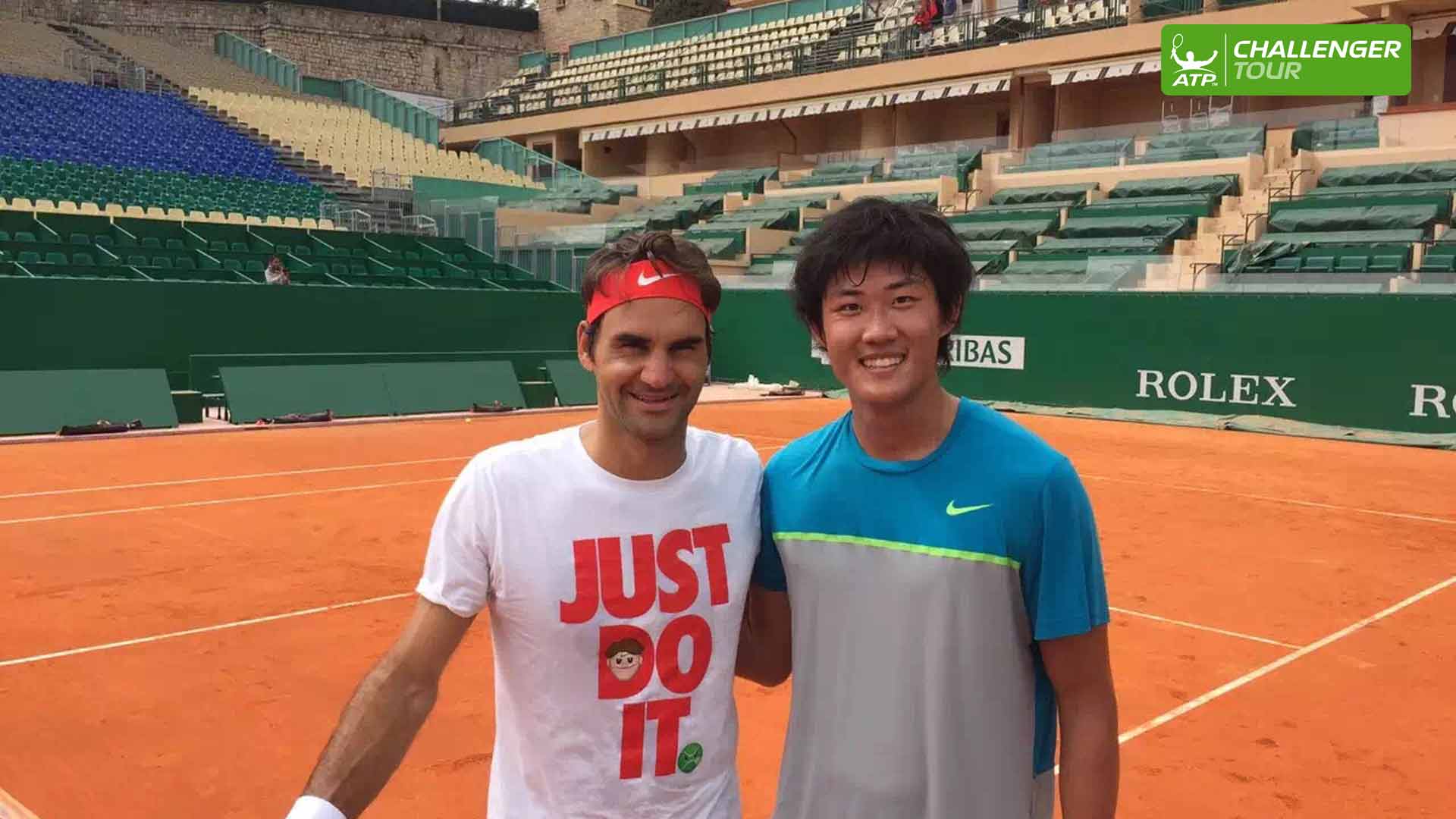 Rising ATP Challenger Tour star Zhizhen Zhang reflects on hitting with Roger Federer.