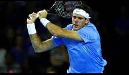 Juan Martin del Potro battles past Andy Murray in five sets in the Davis Cup semi-finals.