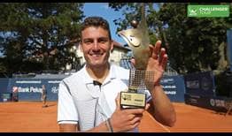 Alessandro Giannessi takes his maiden ATP Challenger Tour title in Szczecin, Poland.