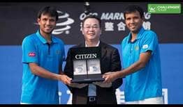 Sonchai Ratiwatana and Sonchat Ratiwatana claim their 40th team title on the ATP Challenger Tour.