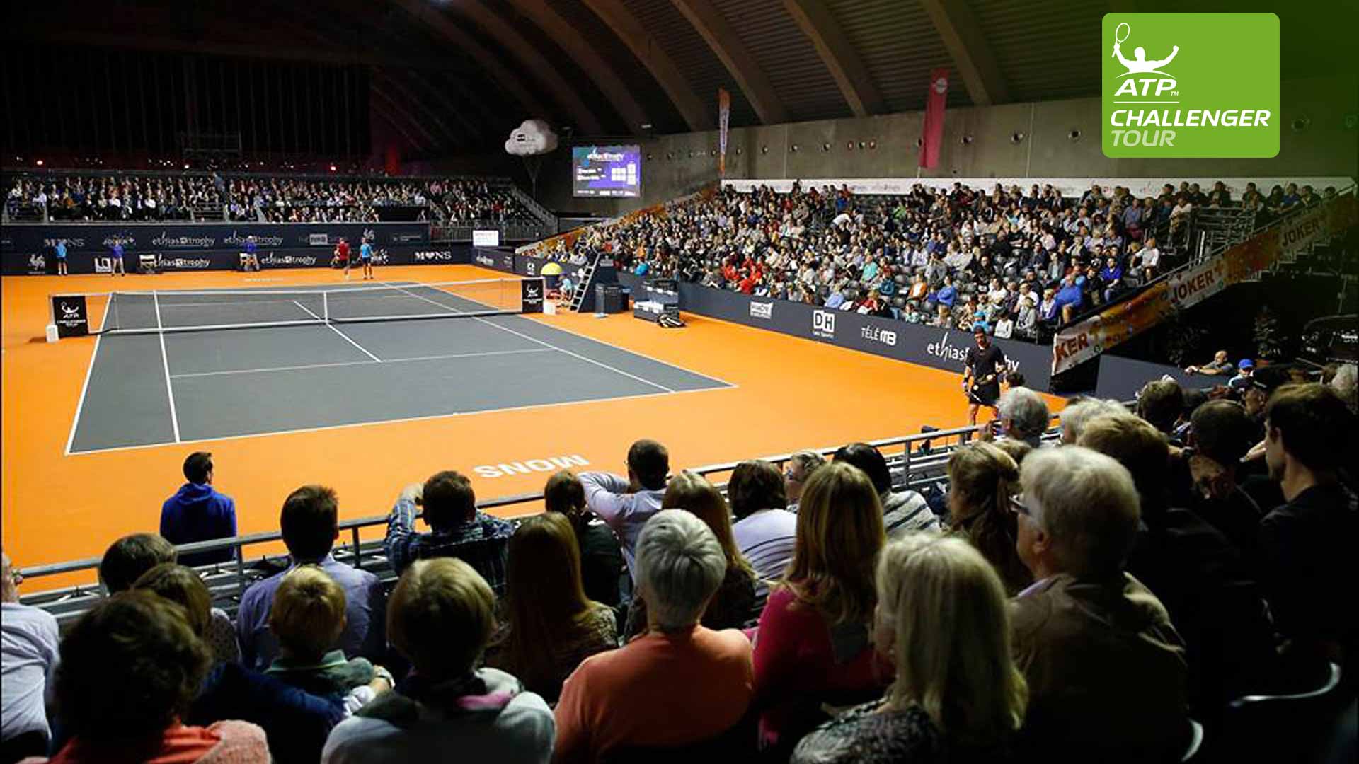 The ATP Challenger Tour event in Mons enjoys packed crowds each year.