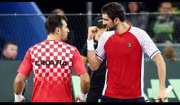 Ivan Dodig and Marin Cilic put Croatia ahead 2-1 in the Davis Cup Final.