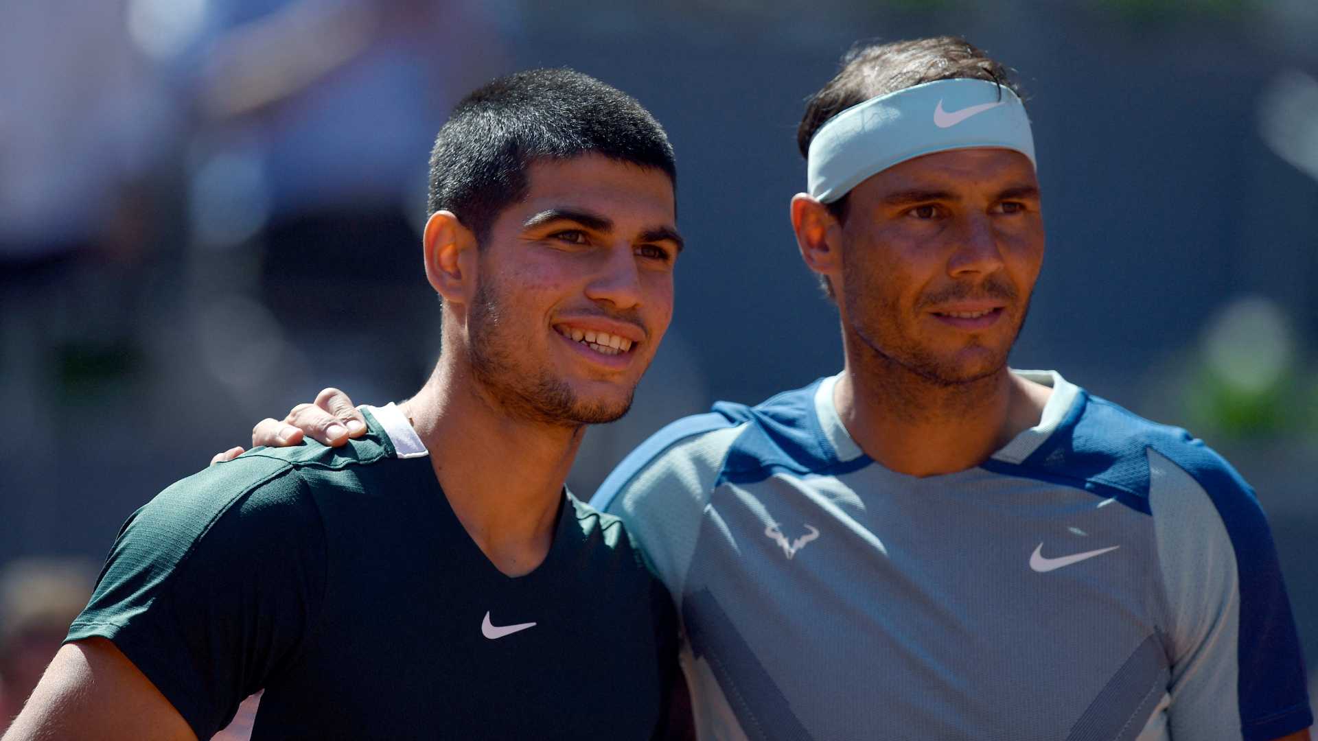 Carlos Alcaraz y Rafael Nadal se enfrentaron en el Mutua Madrid Open 2022, con triunfo para el murciano de 19 años.