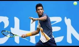 Felix Auger-Aliassime aprovechó su condición de lucky loser en la primera ronda del Chengdu Open.