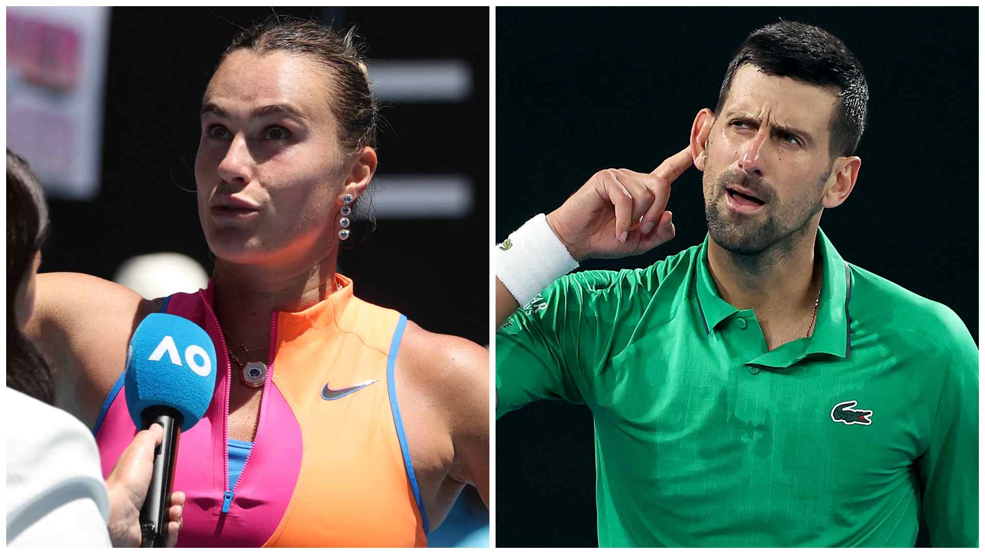 “Ahora estoy molesto”: Djokovic y Sabalenka, entre mensajes e indirectas en Australia