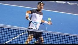 Fabio Fognini venció este jueves a Nishioka en 57 minutos en los cuartos de final del ATP de Los Cabos.