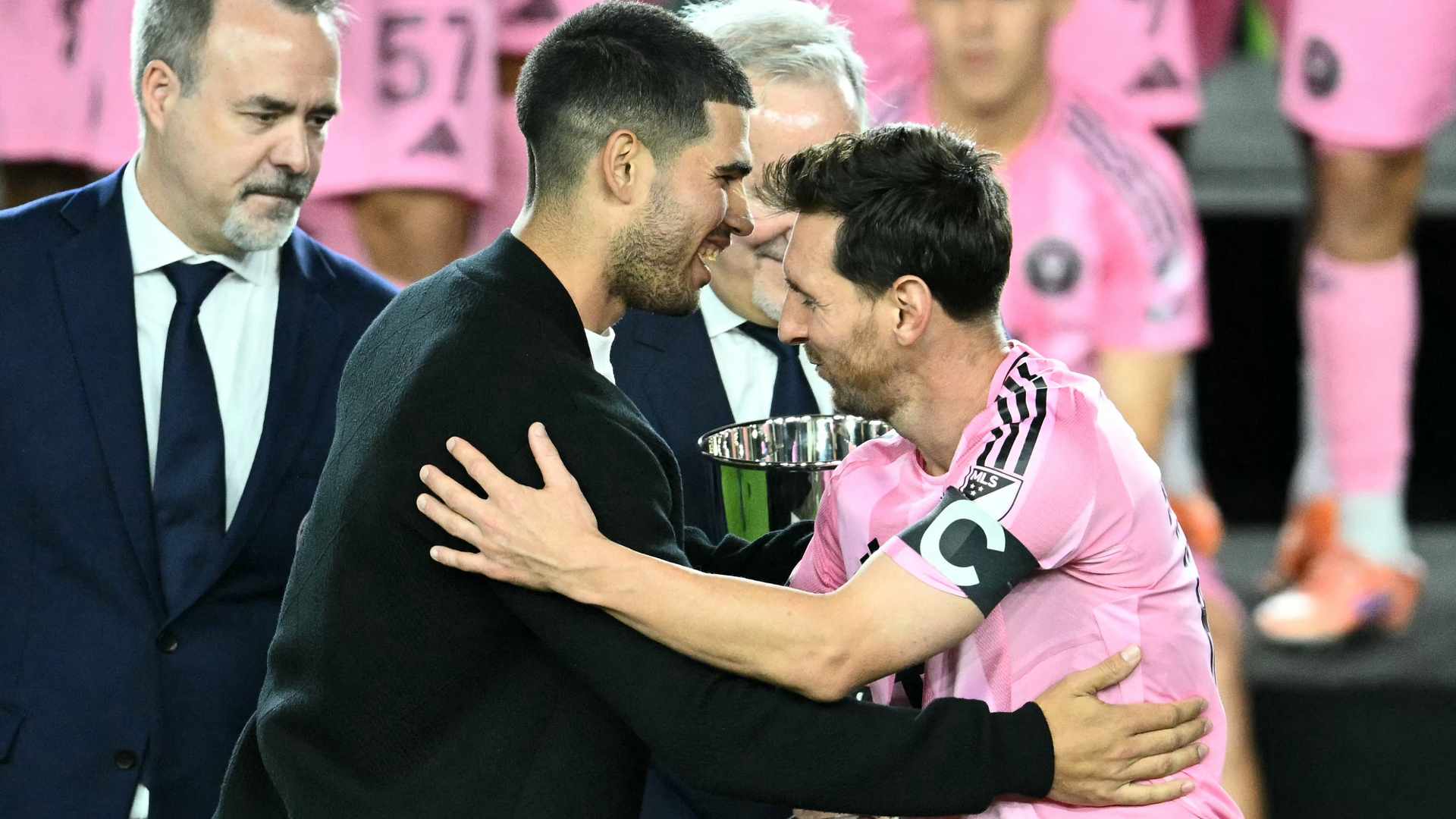 Alcaraz tras ver campeón al Inter de Messi: "Ha sido una experiencia muy bonita"