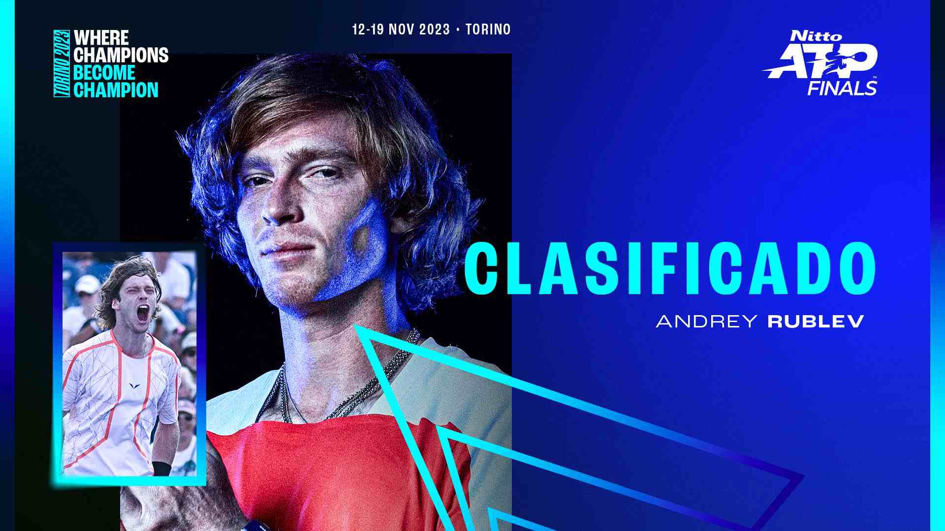 Andrey Rublev tiene marca de 4-6 en el prestigioso torneo de final de temporada.