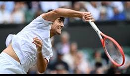 Cristian Garín llega a 13 victorias en el 2022, y a su primera en césped, luego de avanzar a segunda ronda en Wimbledon 2022.