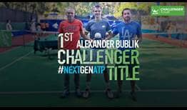 #NextGenATP star Alexander Bublik claims his maiden ATP Challenger Tour title in Morelos, Mexico.