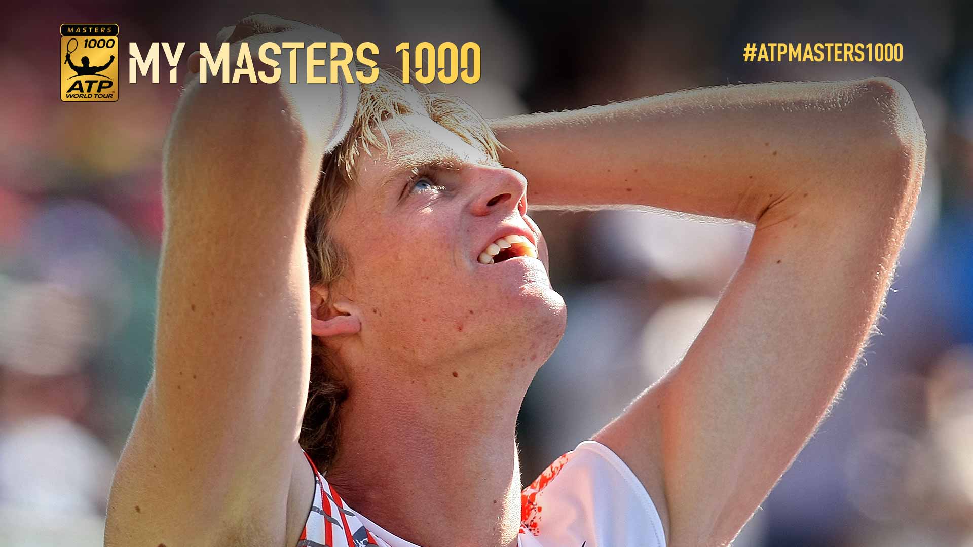 At the 2008 Miami Open, Kevin Anderson celebrated an upset win over Novak Djokovic.