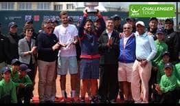 Janko Tipsarevic lifts his third ATP Challenger Tour title of 2017 in Qingdao.