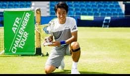Yuichi Sugita prevails at the ATP Challenger Tour event in Surbiton.